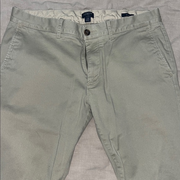 Men's Classic Slim Straight Pants - Gray and Khaki - Picture 10 of 13